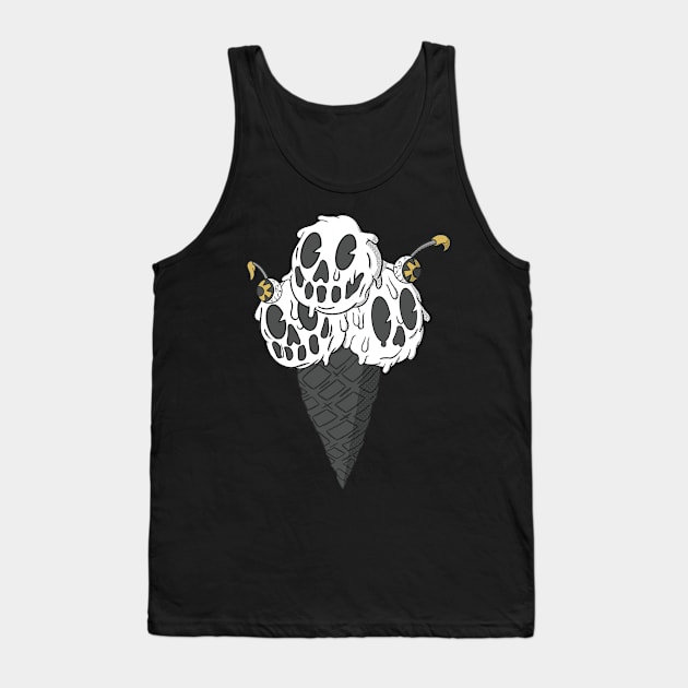 Old School Ice Scream (White) Tank Top by GoldenHorror